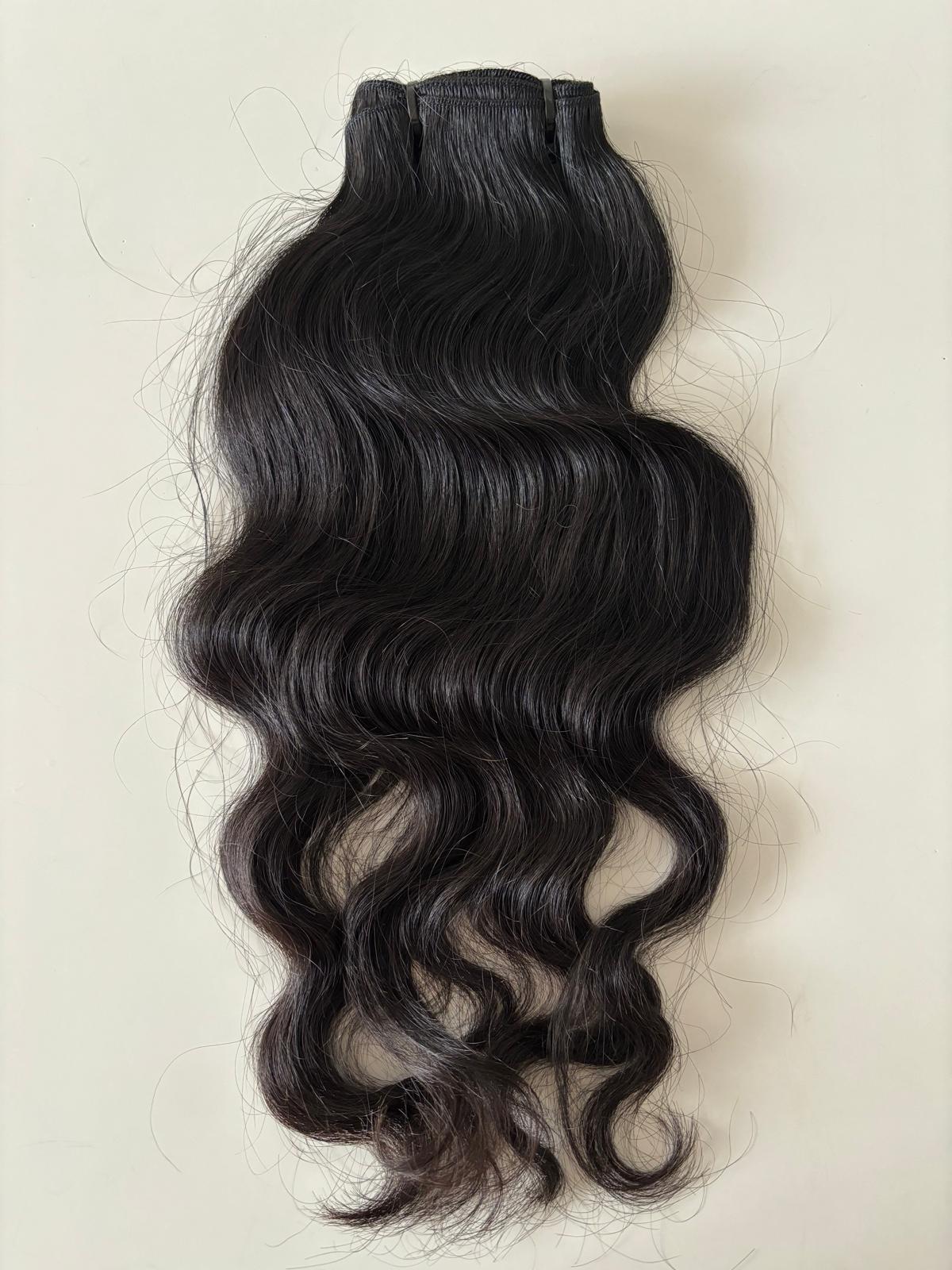 Extension ondulés ébène profond 45 cm | 18 inches