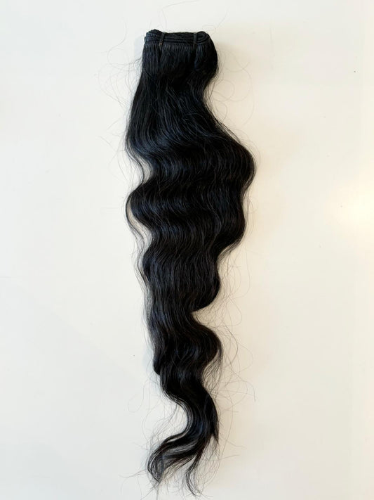 Deep Ebony Wavy Extension 55 cm | 22 inches