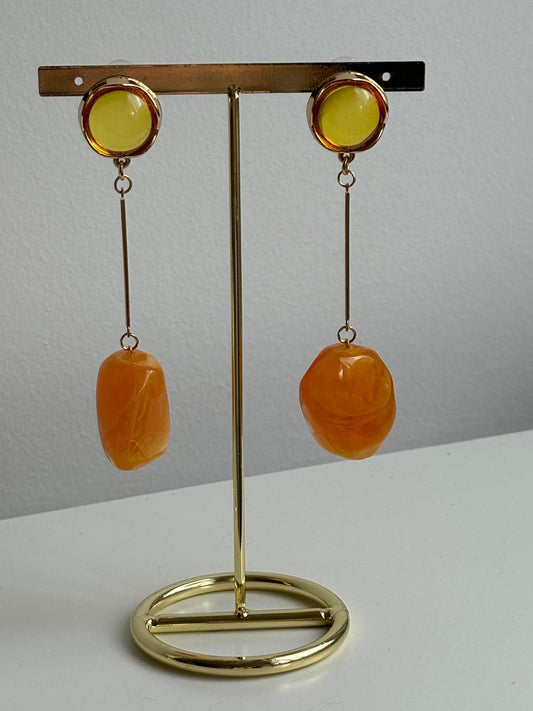 Boucles d'oreilles oranges