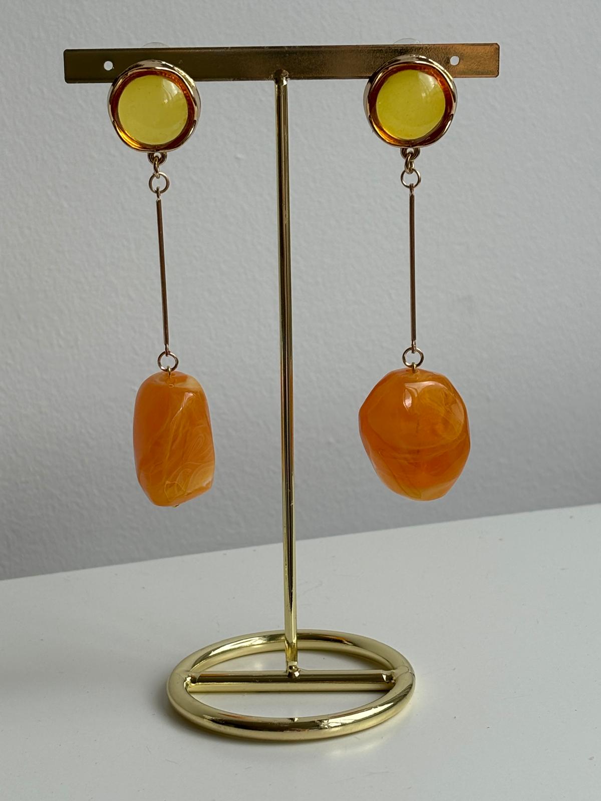 Boucles d'oreilles oranges