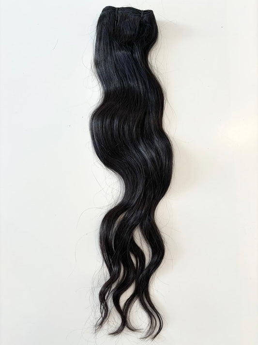 Deep Ebony Wavy Extension 55 cm | 22 inches